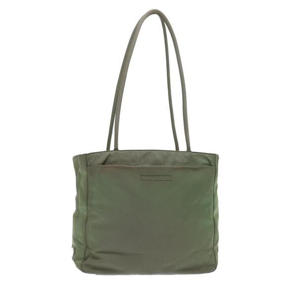 PRADA Shoulder Bag Nylon Khaki - Picture 1 of 13